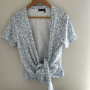 Cotton wrap shirt